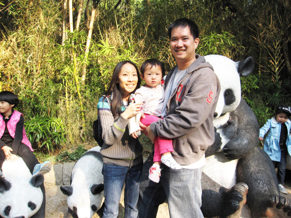 At Panda Area of Safari Park