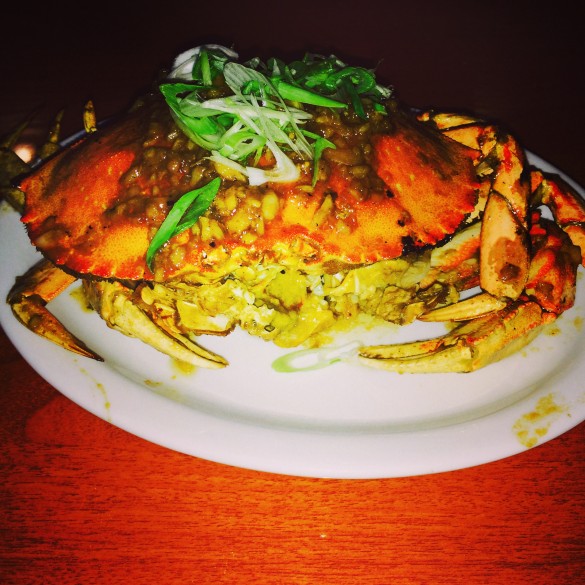 Roasted garlic crab. Soooo good!