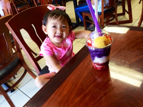 Roxy had her 1st halo halo from Savory Chicken. She killed it!