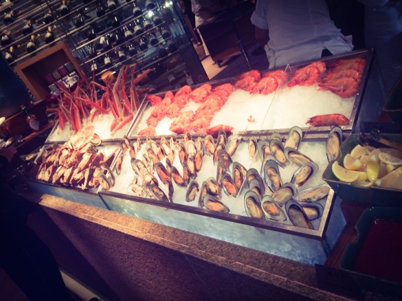 Fresh Seafood at the Cafe Too buffet at the Island Shangri-La