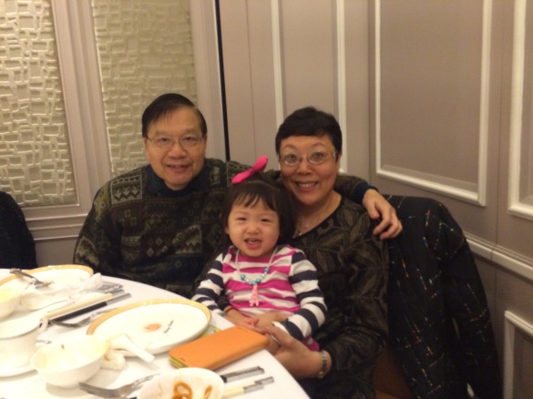 Roxy with Yi Po & Yi Gong (Great-aunt & Yi-gong)