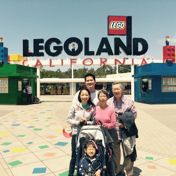 With my in-laws outside Legoland