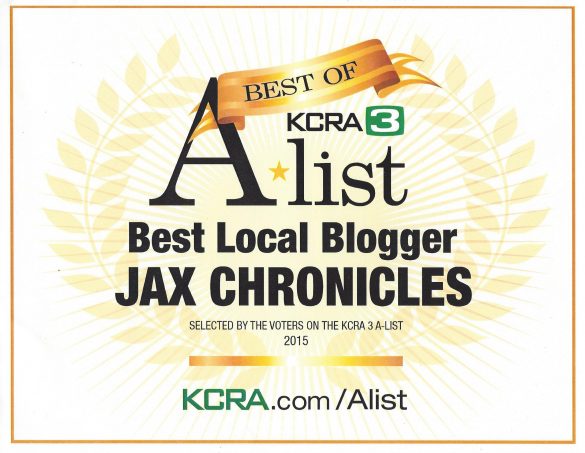 Jax Chronicles 2015 Winner Certificate