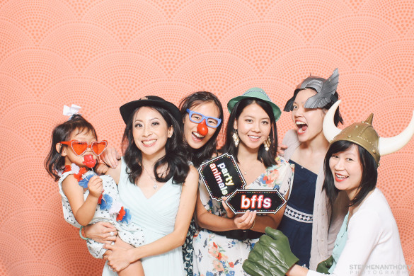 Photo Booth pic with Roxy and my friends Angeline, Karen, Sharon, & Mariko at Liz & James's Wedding Credit: Stephen Anthony Photography