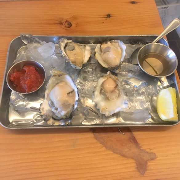 Raw Oysters. These were $1 each! 